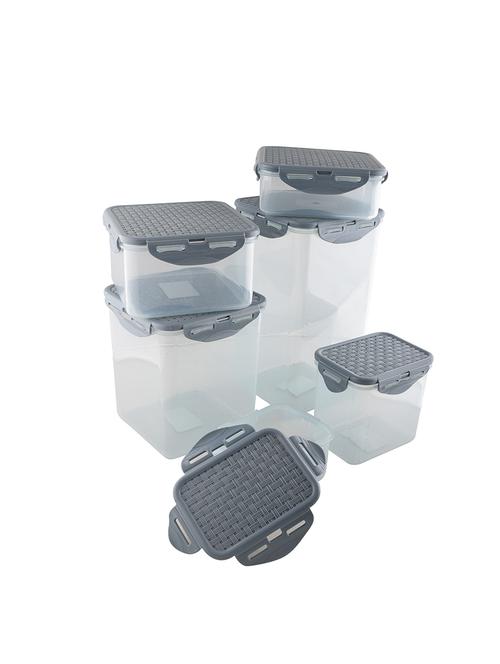 Grey SQUARE Shape Container Set(Pack of 6) - 15185749 - Very Small Image - 1