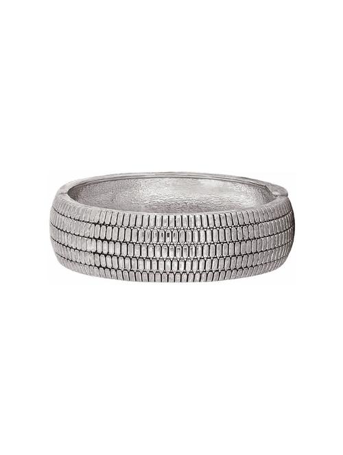 silver metal bangle - 15185791 - Standard Image - 1