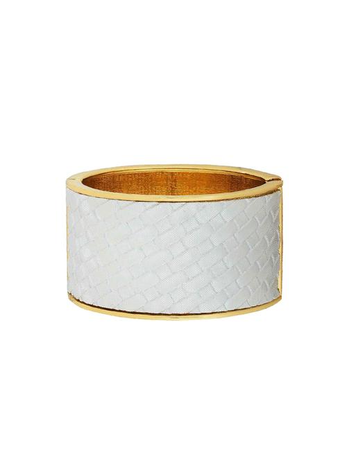 white brass bangle - 15185799 - Standard Image - 1