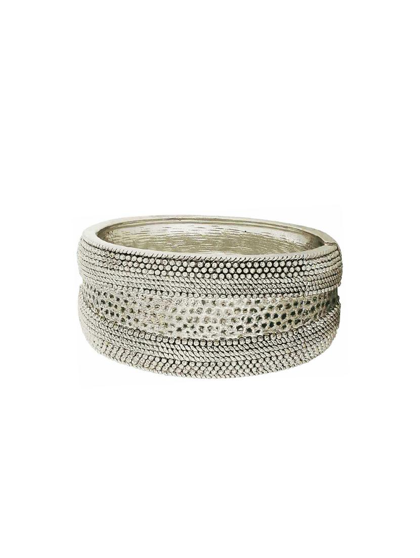 silver brass bangle - 15185812 - Zoom Image - 1