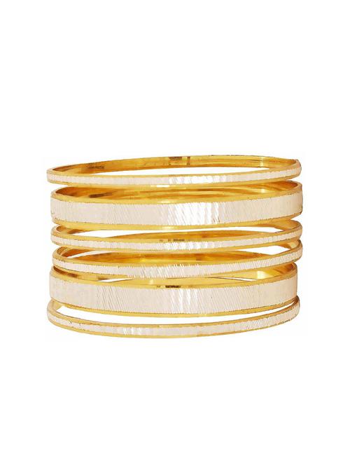 white brass bangle - 15185838 - Standard Image - 1