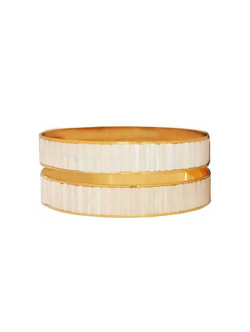 white brass bangle - 15185848 - Standard Image - 1
