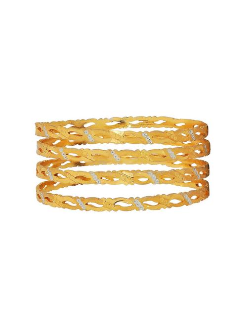 gold brass bangle - 15185878 - Standard Image - 1