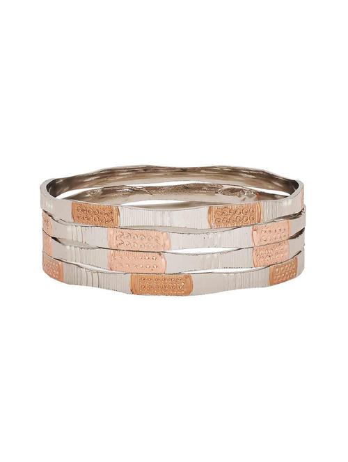 silver brass bangle - 15185882 - Standard Image - 1