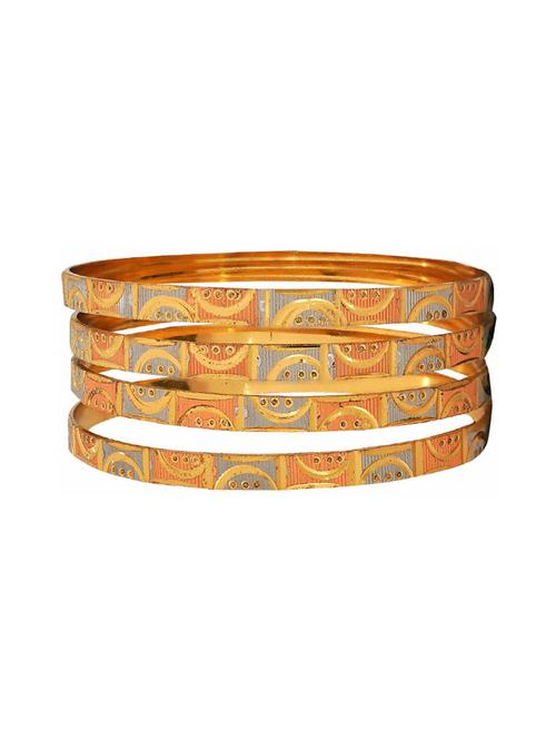 orange brass bangle - 15185938 - Standard Image - 1