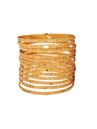 gold brass bangle - 15185941 - Very Small Image - 1