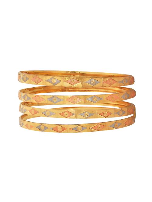 orange brass bangle - 15185978 - Standard Image - 1