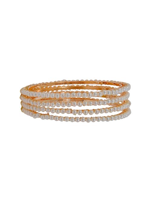 white brass bangle - 15186006 - Standard Image - 1