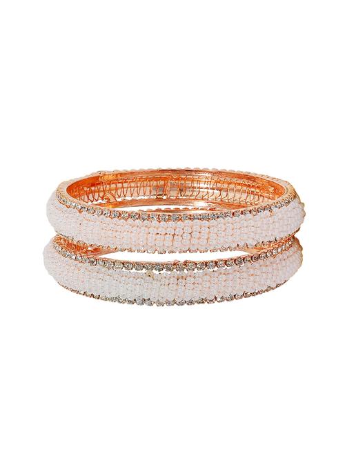 white brass bangle - 15186007 - Standard Image - 1