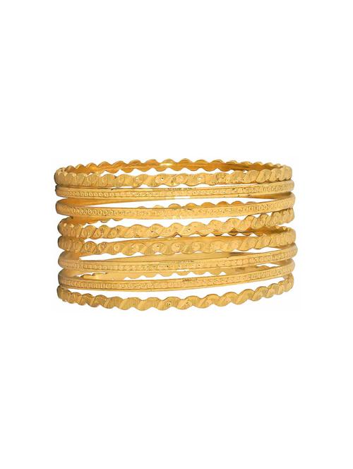 gold brass bangle - 15186361 - Standard Image - 1