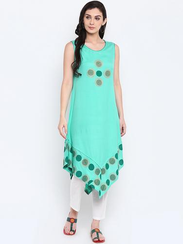 Green cotton kurta pant - 15186823 - Very Small Image - 1