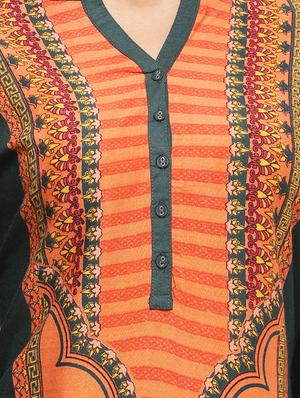 green viscose straight kurta - 15186912 - Standard Image - 4