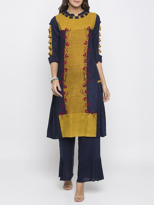 a-line printed kurta - 15187029 - Standard Image - 1