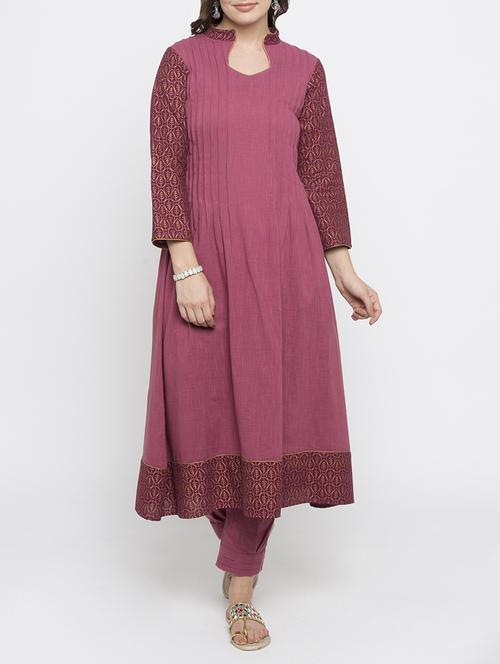 Flared pintucks kurta - 15187033 - Standard Image - 1