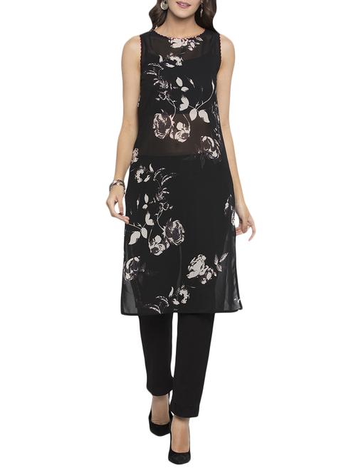 straight printed kurta - 15187043 - Standard Image - 1