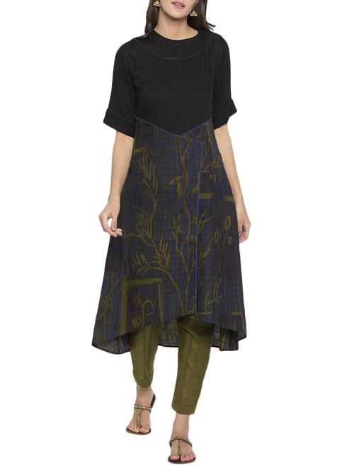 High low printed kurta - 15187068 - Standard Image - 1