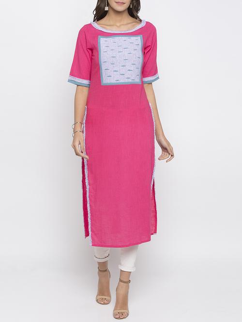 straight printed kurta - 15187101 - Standard Image - 1