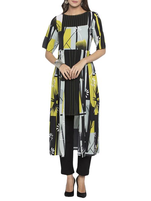 layered printed kurta - 15187129 - Standard Image - 1