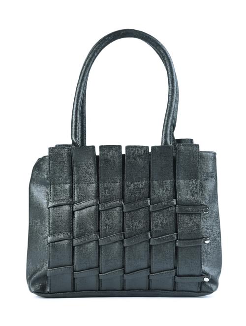 black leatherette regular handbag - 15187185 - Standard Image - 1