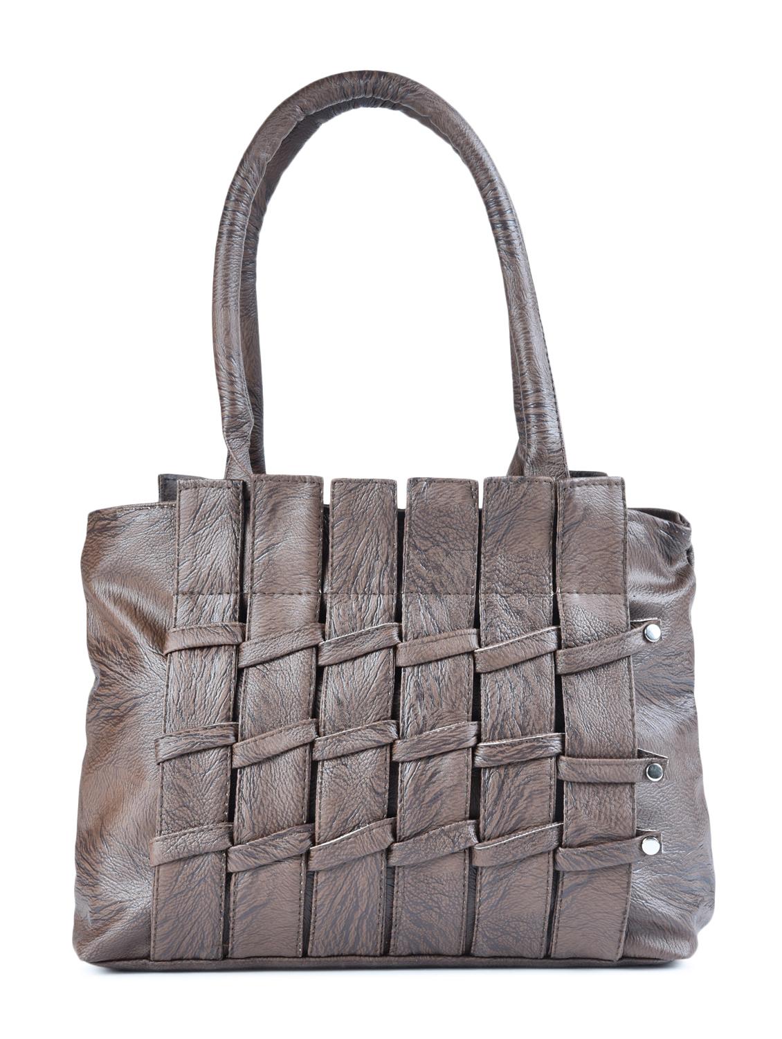 grey leatherette regular handbag - 15187187 - Zoom Image - 1