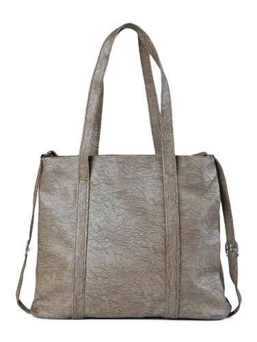 grey leatherette regular handbag - 15187192 - Very Small Image - 1