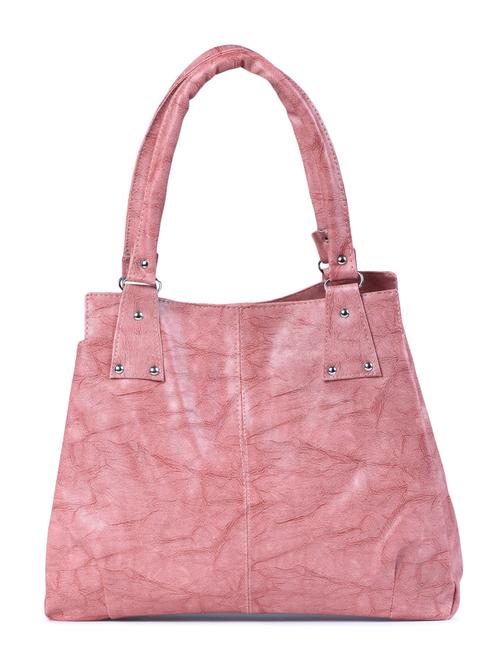 pink leatherette regular handbag - 15187199 - Standard Image - 1