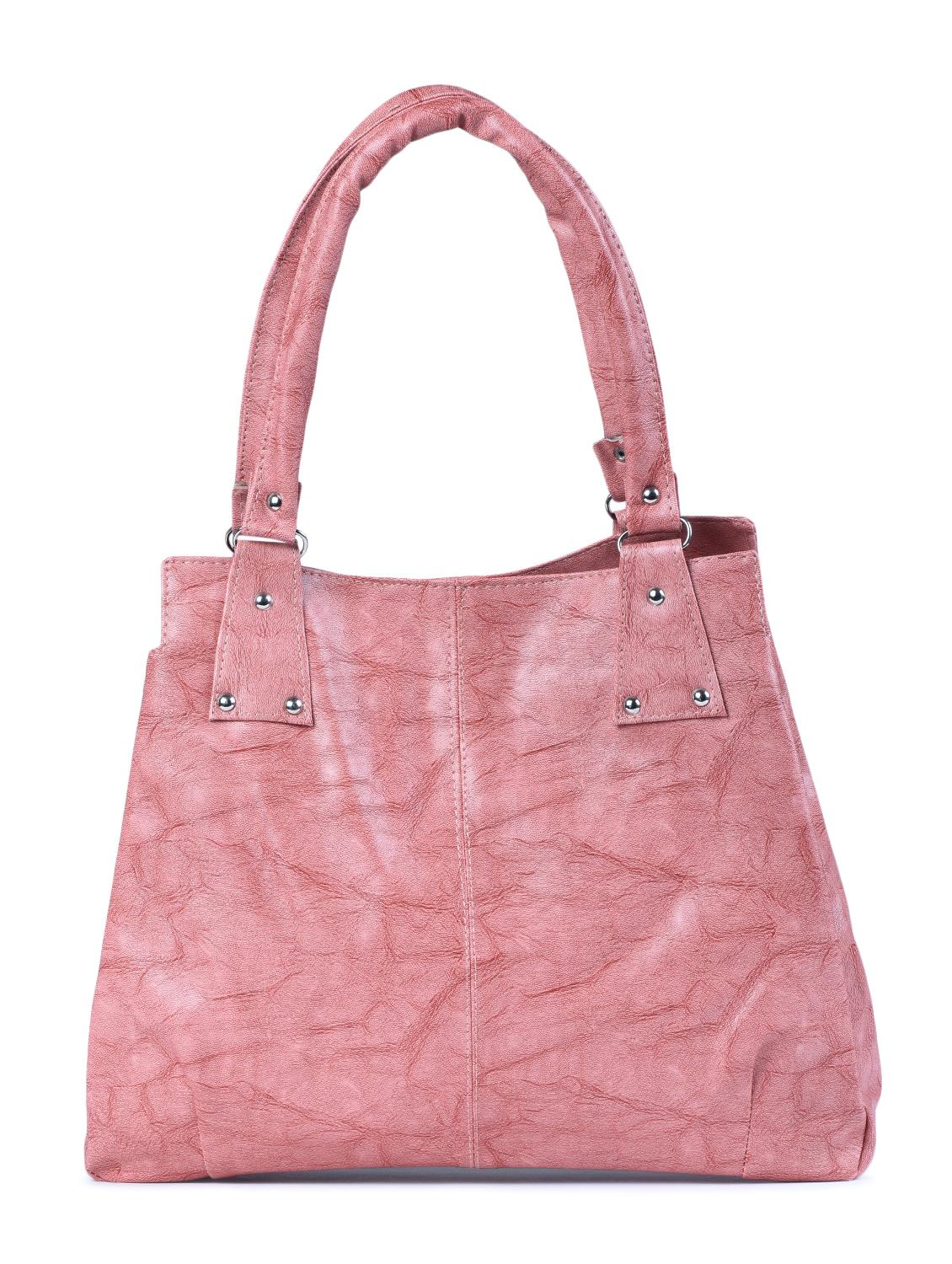 pink leatherette regular handbag - 15187199 - Zoom Image - 1