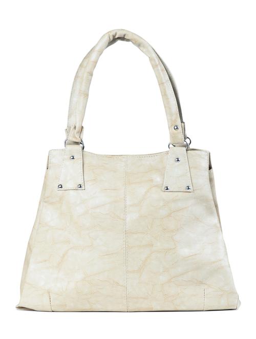 beige leatherette regular handbag - 15187202 - Very Small Image - 1