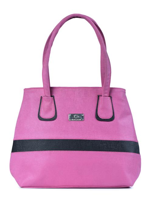 pink leatherette regular handbag - 15187205 - Standard Image - 1