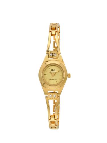 Q&Q Samurai Analog Gold Dial Women's Watch - S127-010NY - 15187239 - Very Small Image - 1