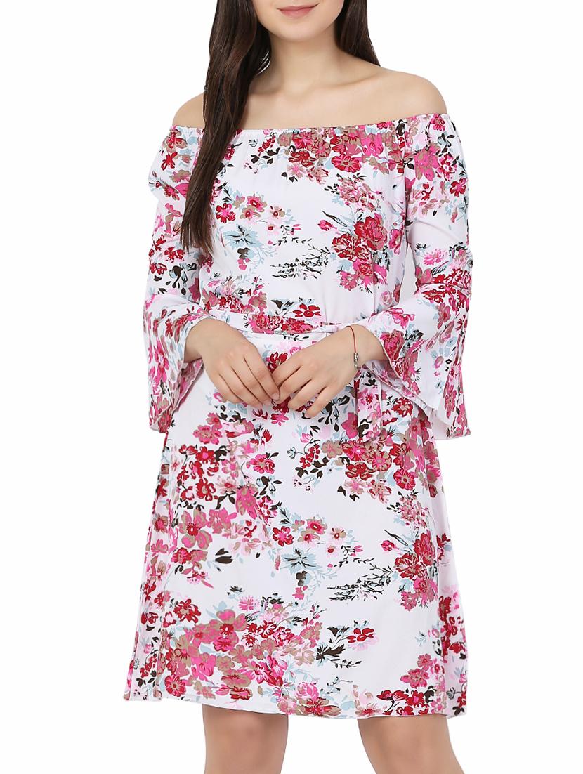 Off Shoulder belted dress - 15187354 - Zoom Image - 1