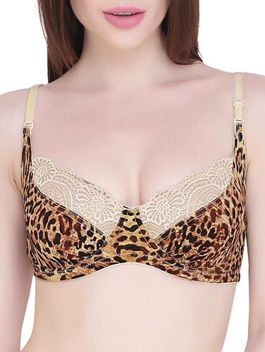 brown printed bra - 15188291 - Very Small Image - 1
