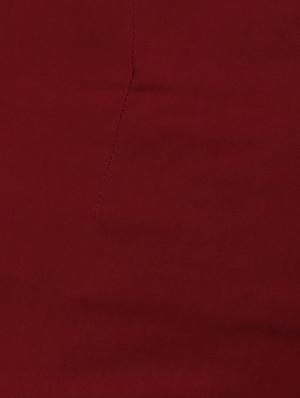 maroon solid cotton pencil skirt - 15188889 - Standard Image - 5