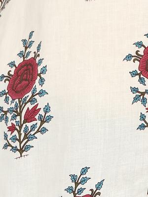mandarin neck floral shirt - 15189628 - Standard Image - 4