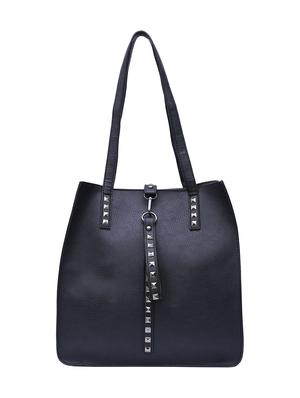 black leatherette (pu) combo tote - 15189637 - Standard Image - 2