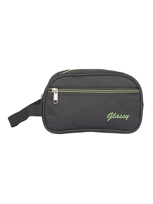 black leatherette (pu) regular pouch - 15189885 - Standard Image - 1