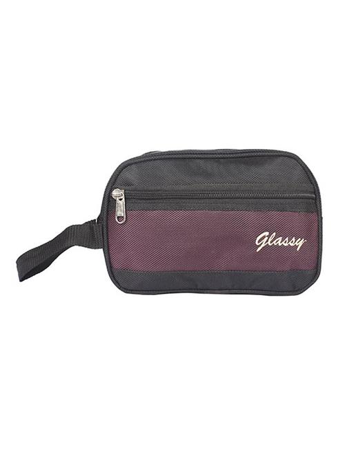 black leatherette (pu) regular pouch - 15189889 - Standard Image - 1