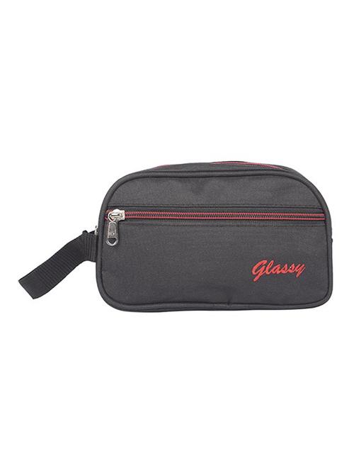 black leatherette (pu) regular pouch - 15189893 - Standard Image - 1