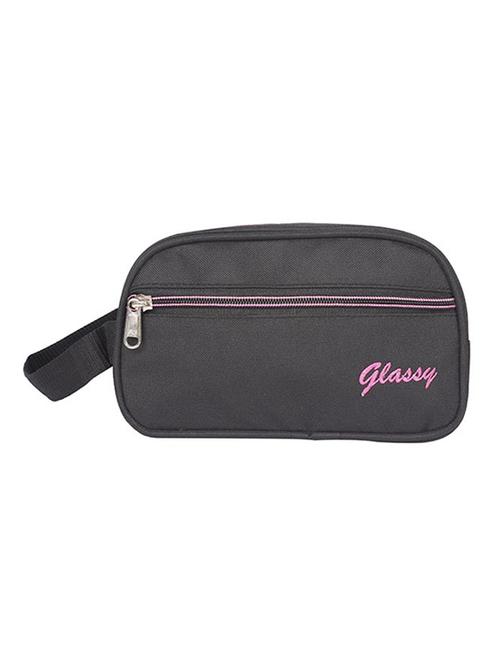 black leatherette (pu) regular pouch - 15189894 - Standard Image - 1