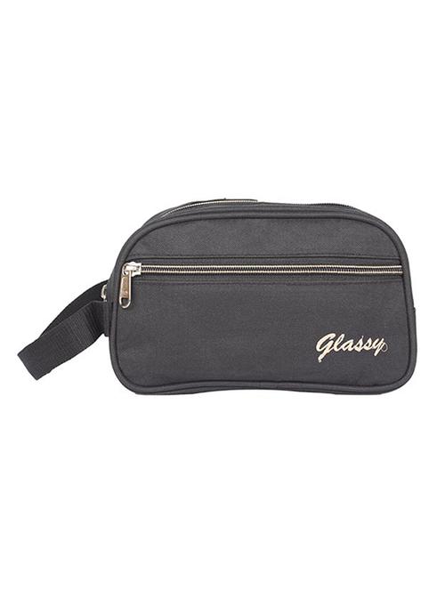 black leatherette (pu) regular pouch - 15189895 - Standard Image - 1