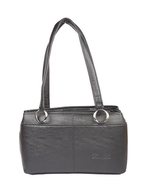 black leatherette (pu) regular handbag - 15189934 - Standard Image - 1