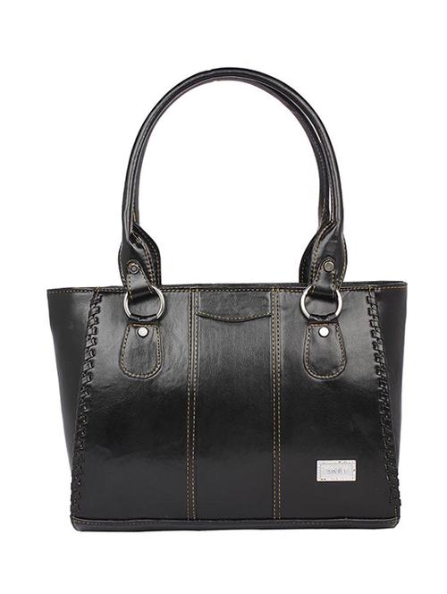 black leatherette (pu) regular handbag - 15189936 - Standard Image - 1