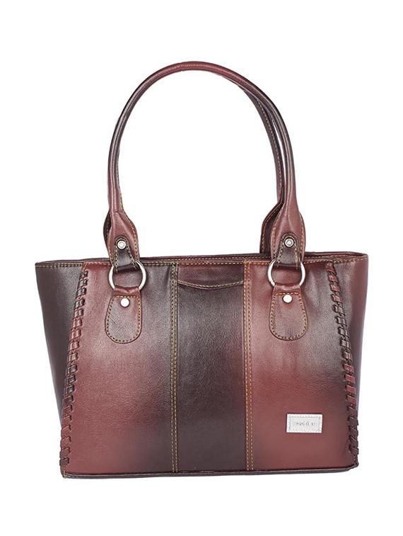 brown leatherette regular handbag - 15189937 - Zoom Image - 1