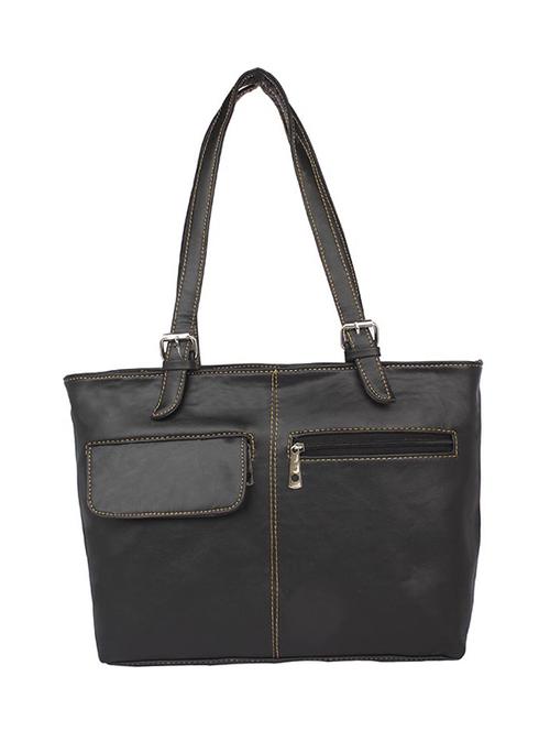 black leatherette regular handbag - 15189939 - Standard Image - 1