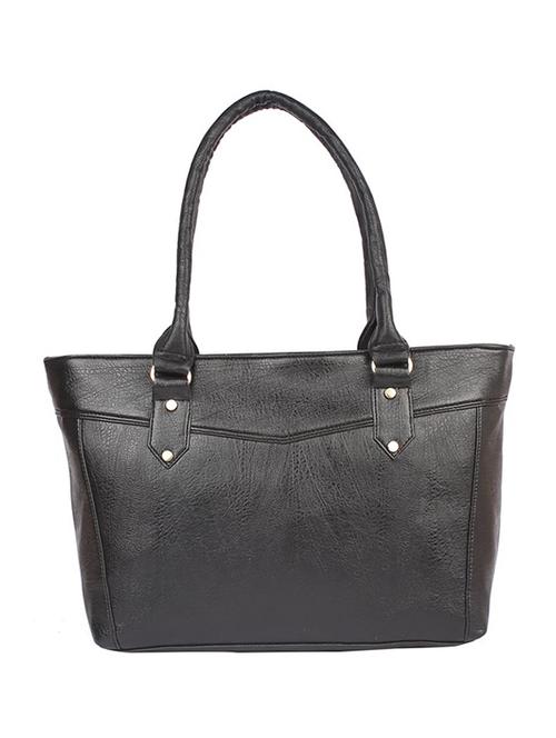 black leatherette regular handbag - 15189943 - Standard Image - 1