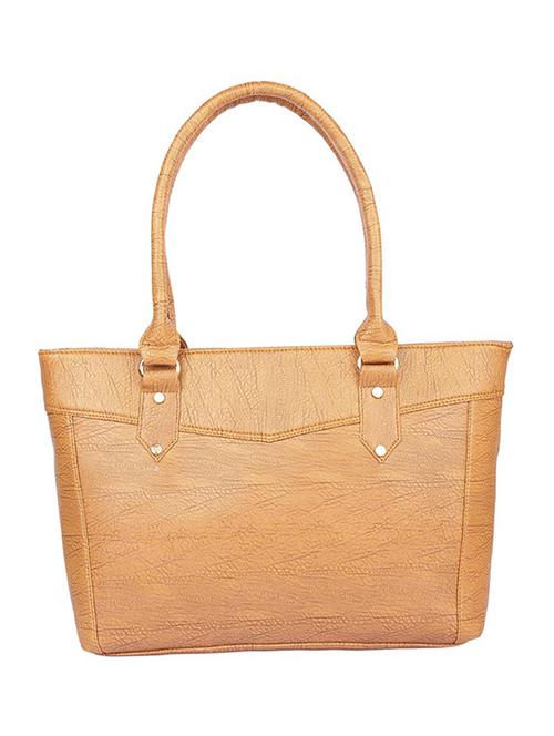 beige leatherette regular handbag - 15189944 - Standard Image - 1