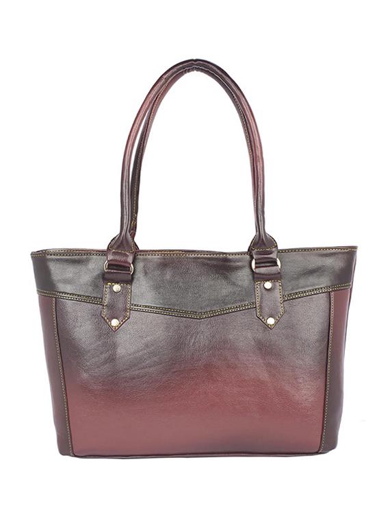 maroon leatherette (pu) regular handbag - 15189946 - Zoom Image - 1