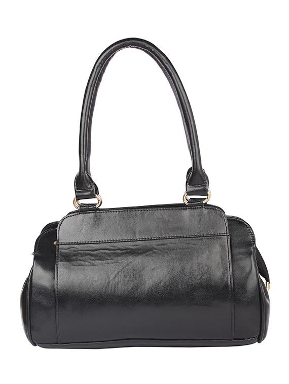black leatherette (pu) regular handbag - 15189955 - Zoom Image - 1