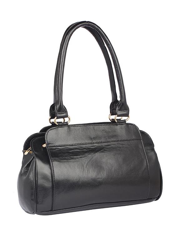 black leatherette (pu) regular handbag - 15189955 - Zoom Image - 4