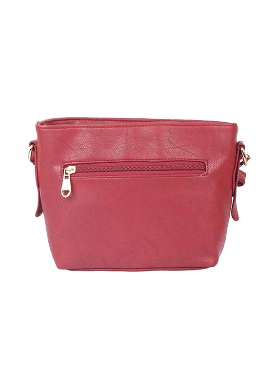 pink leatherette (pu) regular sling bag - 15189993 - Zoom Image - 2